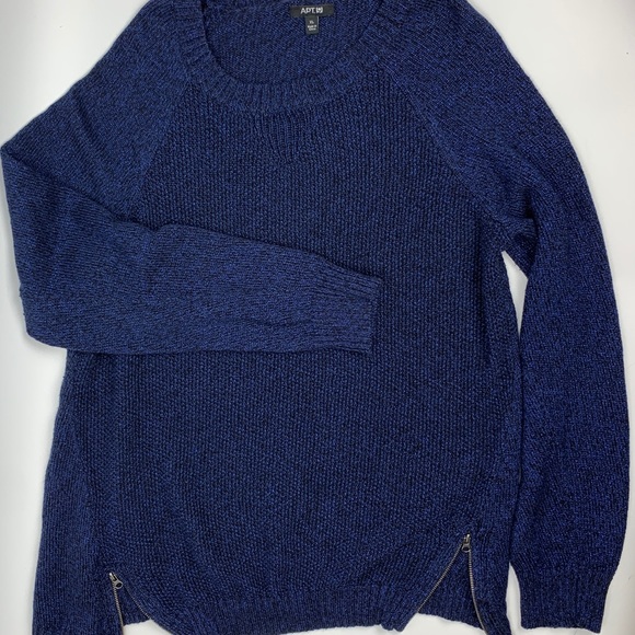 Apt. 9 Marled Zip Hem‎ Sweater - Picture 1 of 8